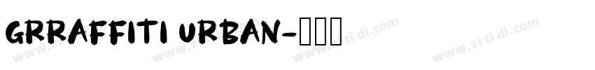 grraffiti urban字体转换